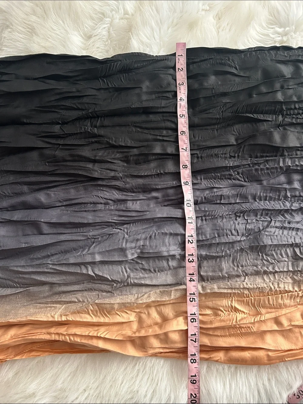 Nordstrom Multitexture Infinity Scarf in Charcoal, Taupe & Peach